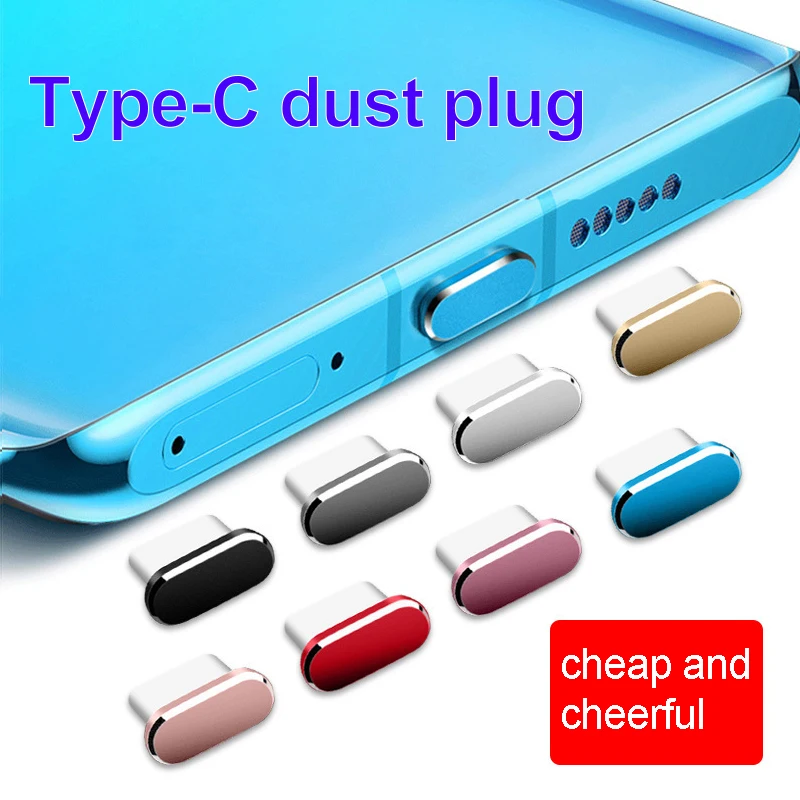 Protector de teléfono con tapa antipolvo tipo c, enchufe antipolvo para usb c, accesorios para teléfonos móviles, conector para auriculares