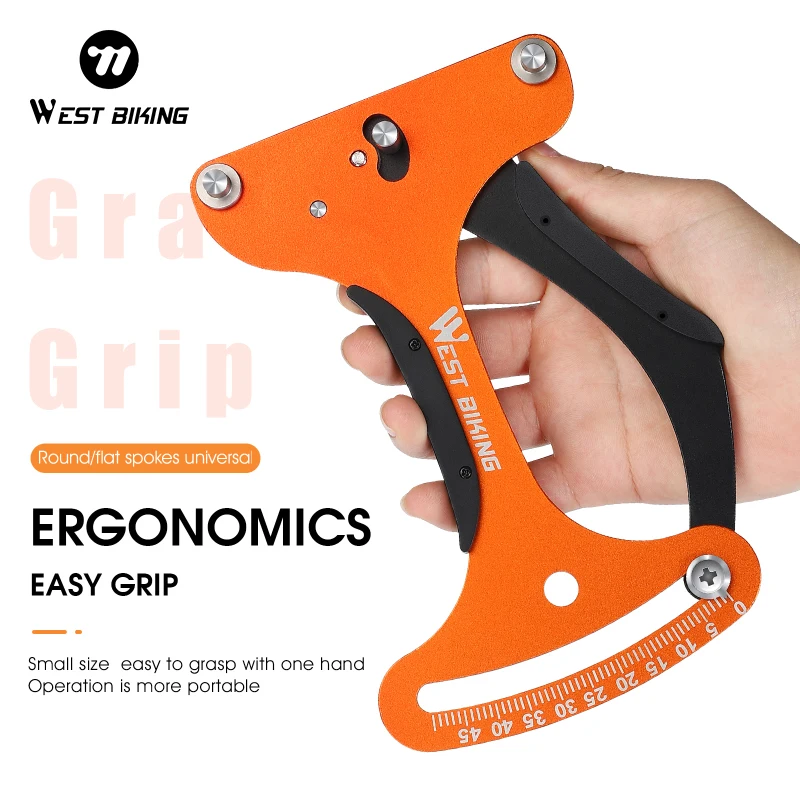 

WEST BIKING измеритель натяжения велосипедных спиц, измерительный инструмент, инструмент для ремонта колес из алюминиевого сплава, индикатор дорожного велосипеда, измеритель тензиометра