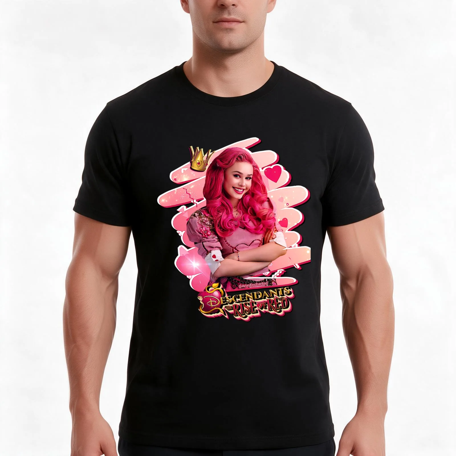 Descendands 4 The Rise of Red - Ruby Rose Turner as Bridget Queen of Hearts T-Shirt Summer Casual Cotton Tee Unisex Men Women