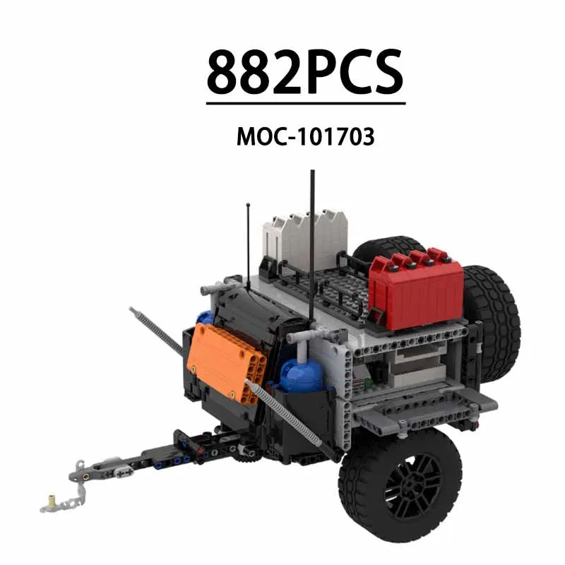 Building Block Trolley MOC-101703 Semi-trailer Transport Truck 1974PCS Educational Toys Children's Birthday Gifts Christmas Toys