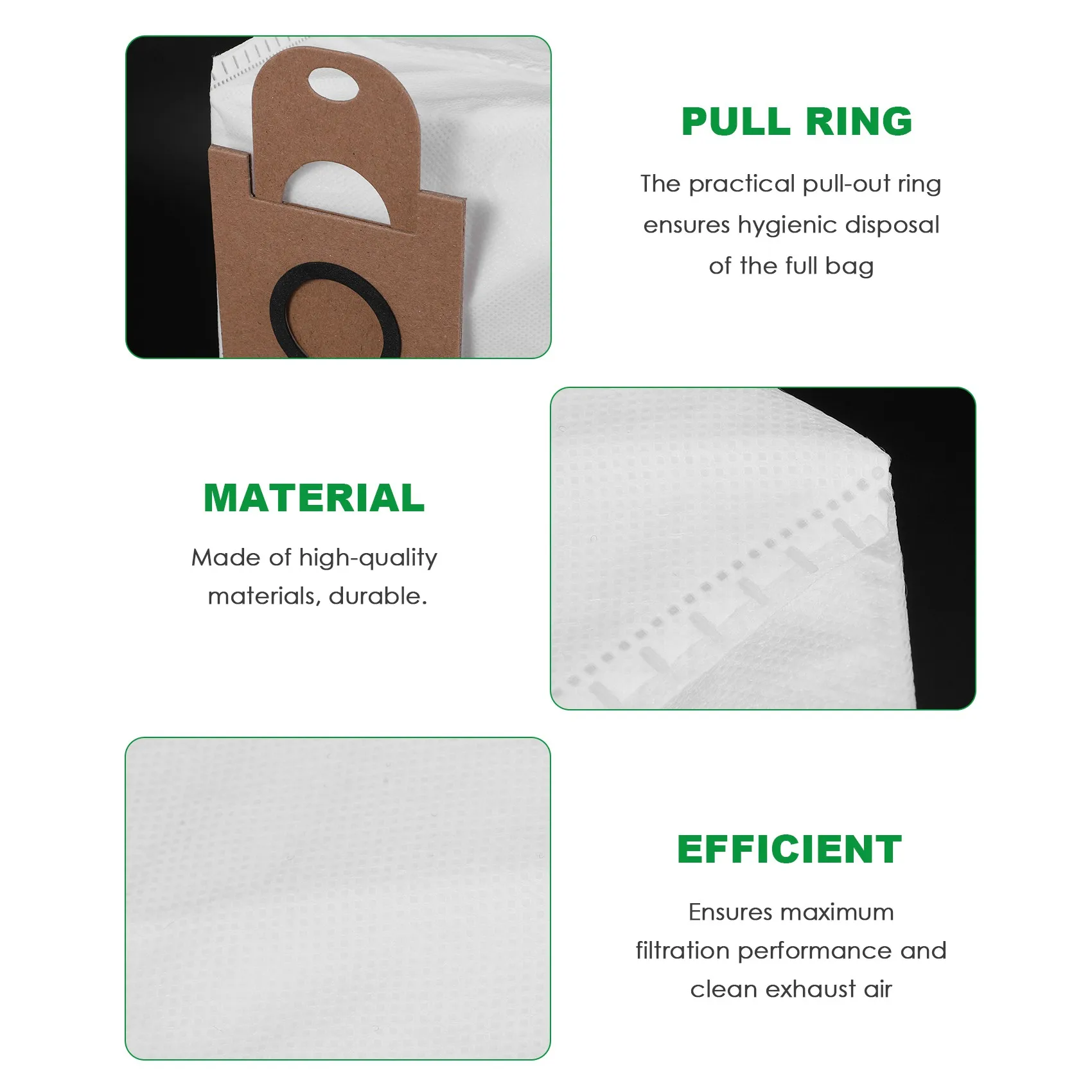 BAAY 10 قطعة مجموعة أكياس الغبار ل Neabot Q11 روبوت المنزلية استبدال استبدال مكنسة كهربائية مكنسة أكياس الغبار تنظيف حقيبة