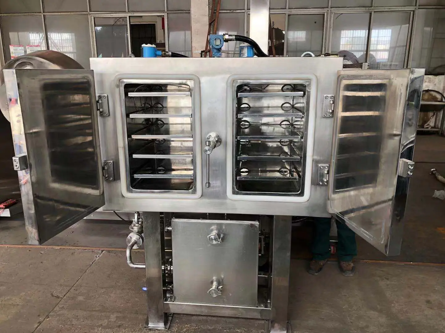 Lyophilizer Desktop Vacuum Freeze Dryer, Low Noise Pump for Indoor Lab Sample Drying Operation