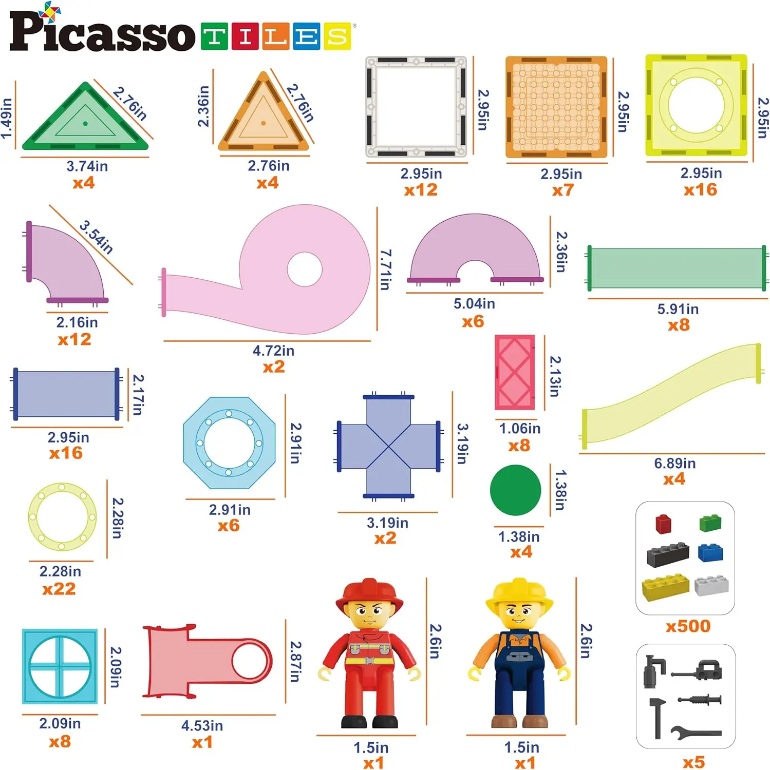 650 個の磁気マーブルランタイルとレンガコンボマグネットタイルビルディングブロックマグネットセットキャラクターアクションフィギュア教育付き