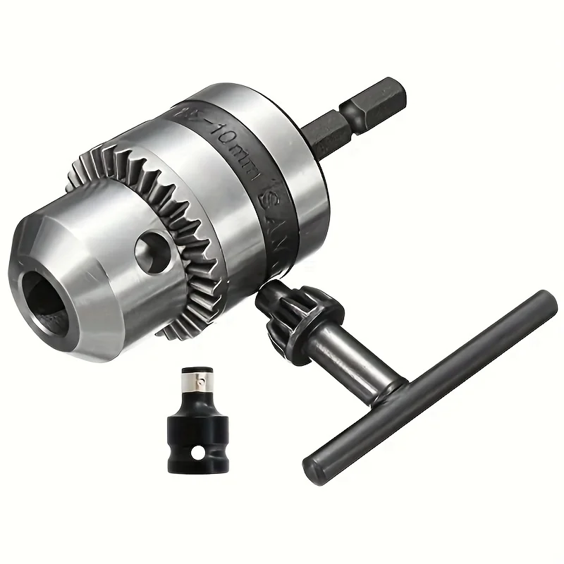 

Адаптер патрона с шестигранным хвостовиком 10 мм, емкость 1,5-10 мм, прочный металлический строительный торцевой ключ, инструмент для преобразования, простой в эксплуатации и бесшовный