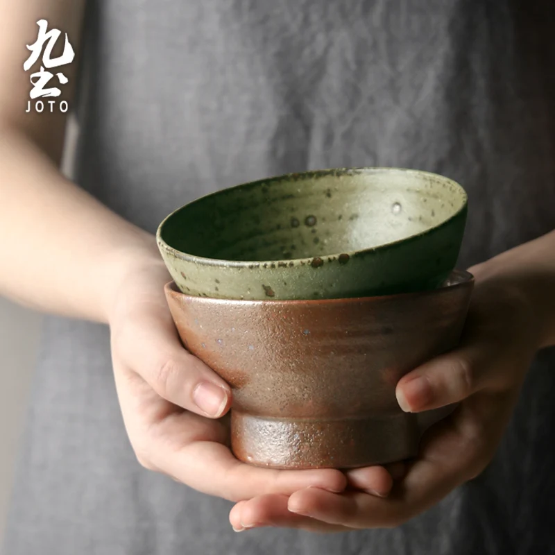

JOTO Rustic and Authentic Design Japanese Handmade Rustic Ceramic Dining Bowl CJR0407