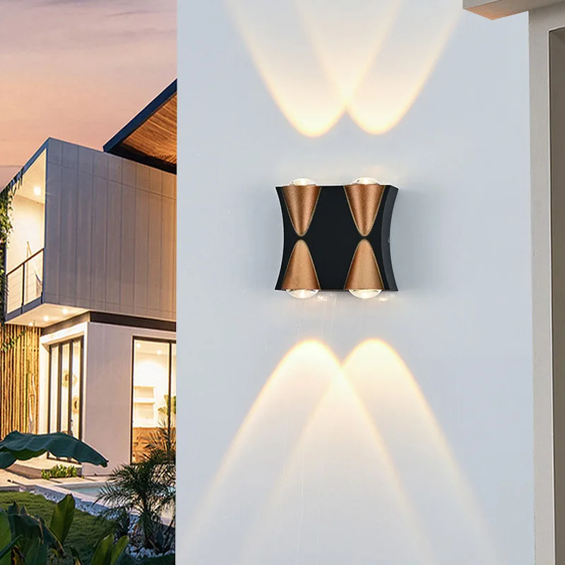 

Outdoor Waterproof Led Wall Lamp Modern Courtyard Aisle Stair Corridor Lighting Villa Hotel Living Room Bedroom Wall Lamp Sconce