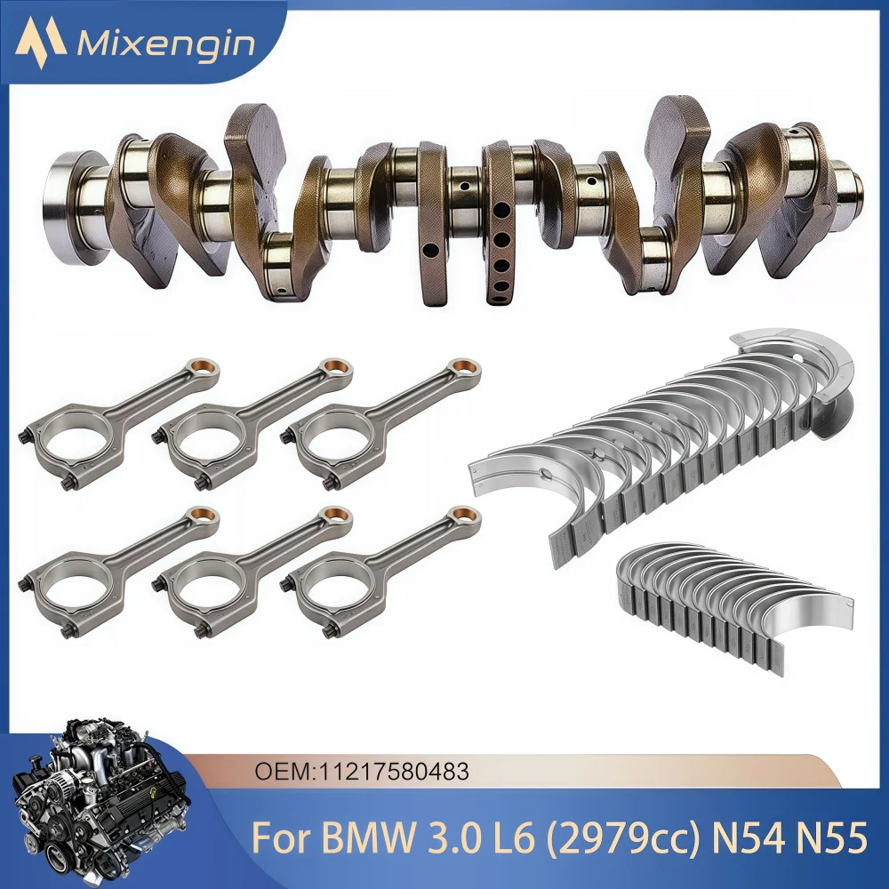 N54 N55 3.0L Kit albero motore biella principale e cuscinetto biella 11217580483   Per BMW X1 X3 X4 X5 X6 X7 535i 640i 740i 740Li