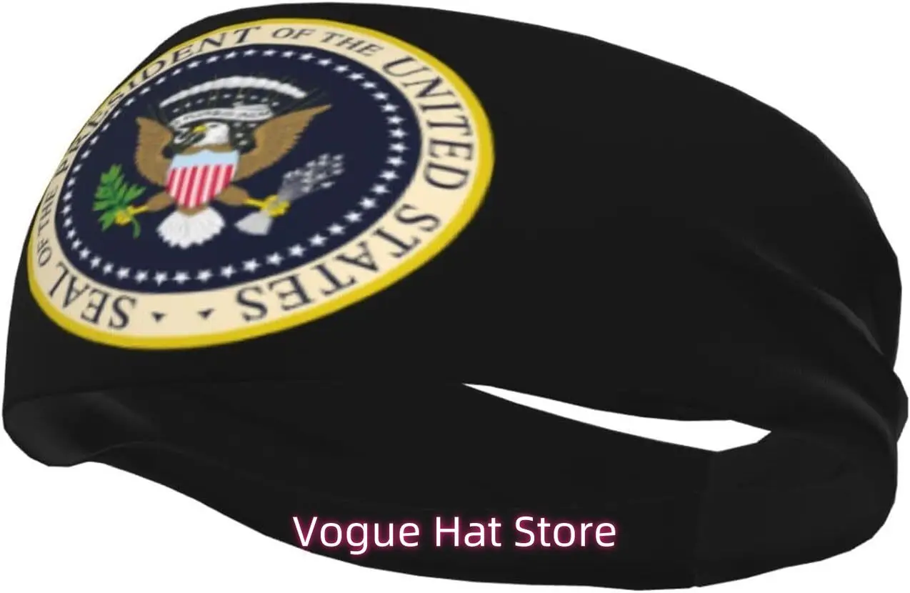 

Presidential Seal United States Sports Headbands Unisex Yoga Non-Slip Quick-Drying Workout Hairband