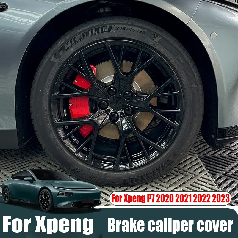 For Xpeng P7 2020 2021 2022 2023 caliper cover aluminum alloy brake caliper protective cover car exterior decoration products