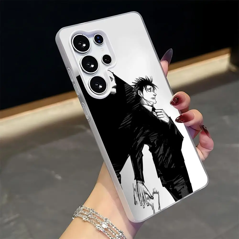J-Jujutsu Kaisen Hiromi Higuruma Phone Case for Samsung S26 S25 S24 S23 S22 S21 FE Plus Ultra Black 2-in-1 Jelly silicone case - view 4