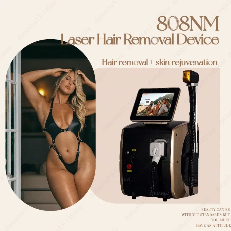 Hot Sale 808nm Diode Hair Removal Machine 3000w Ice Platinum Painless Hair Removal Device Professional 3 wavelengths