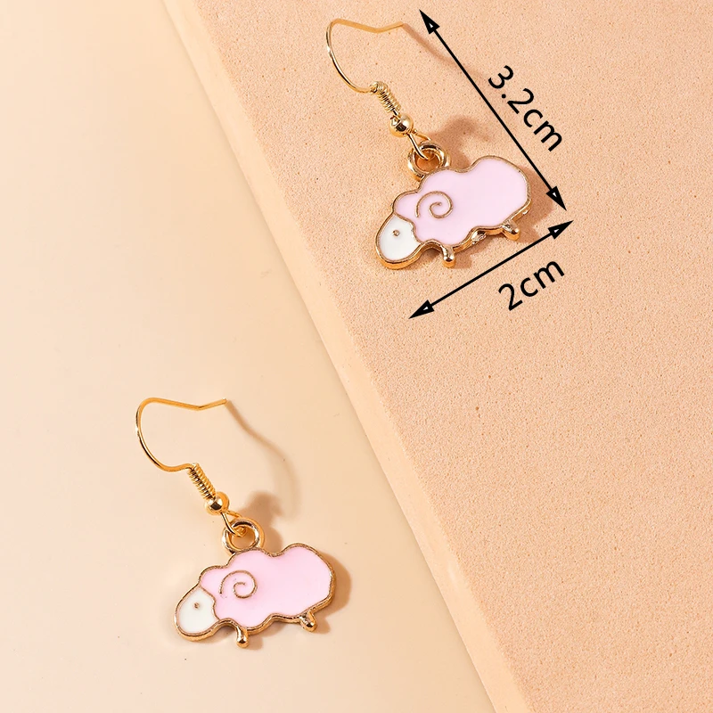 Leslie Heiße Emaille Tier Ohrringe Nette Katze Hund Kaninchen Bär Einhorn Ohrringe für Frauen Baumeln Ohrringe Geburtstag Schmuck Geschenke – Detail 9