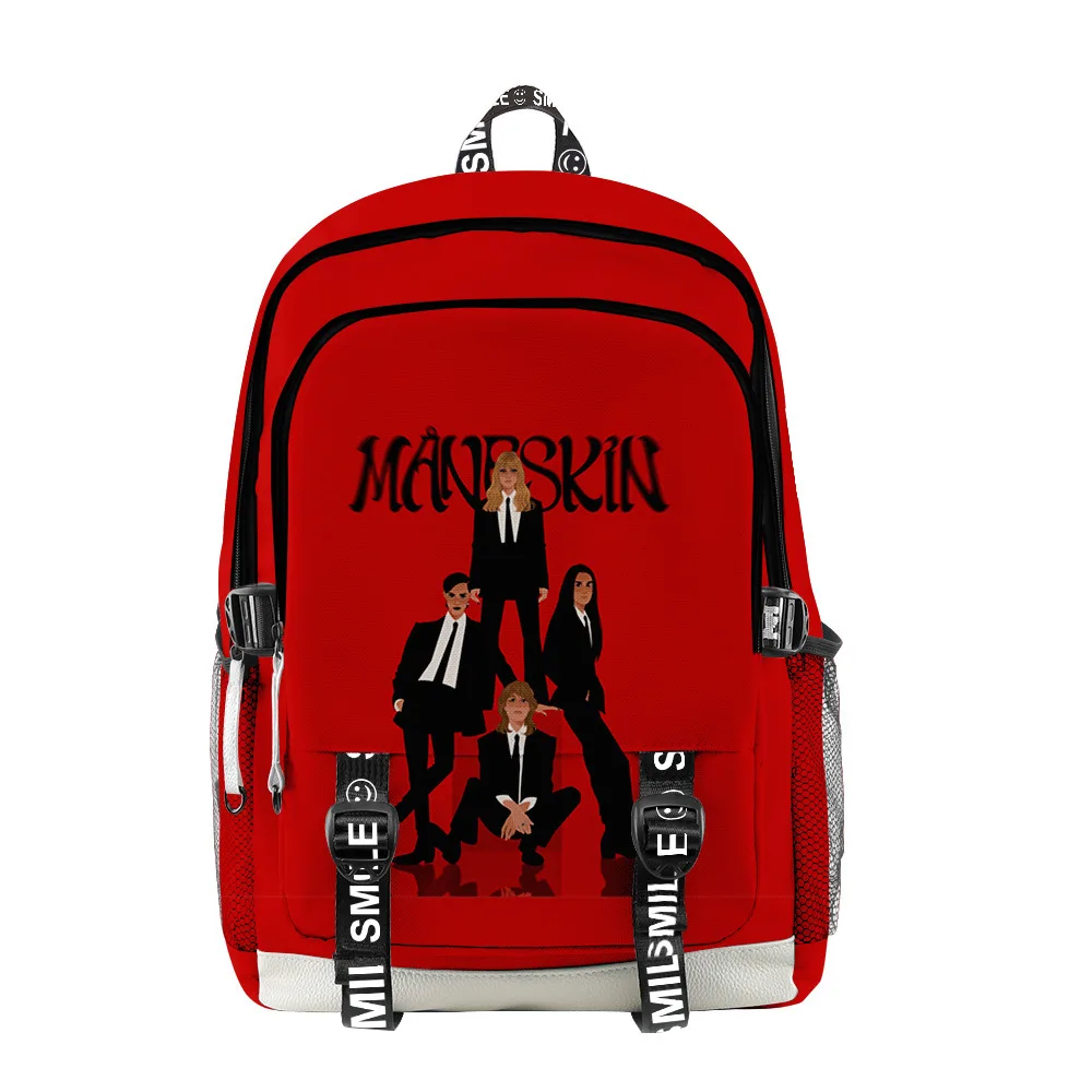 Classic Popular Rock Band Maneskin 3D Print School Bags Unisex Oxford Waterproof Notebook multifunction Travel Backpacks