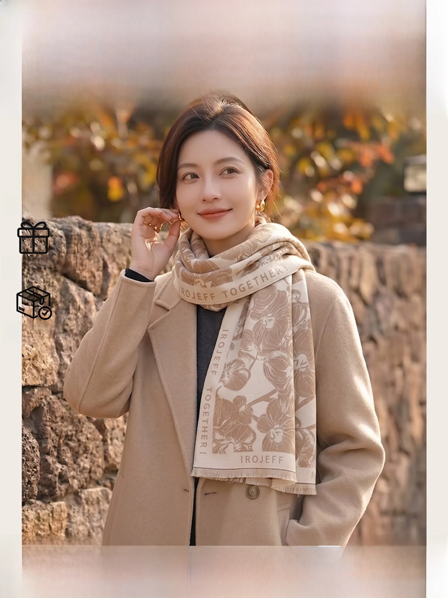 double-sided-cashmere-scarf-women's-fashionable-versatile-warmth-meckahe-krus-korean-style-plant-floral-pattern-scarf
