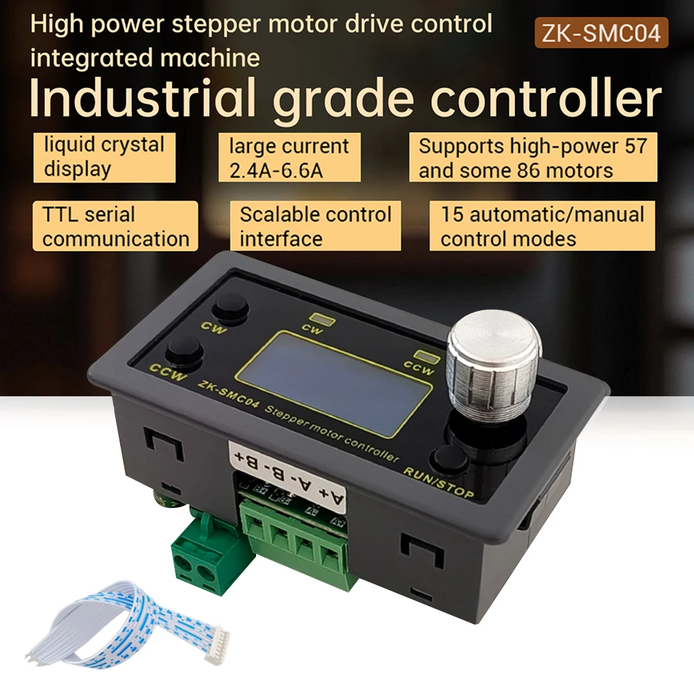 

SMC04 Stepper Motor Driver DC 10-30V Motor Controller Forward And Reverse Ttl Serial Communication For 42 57 86 Stepper Motor