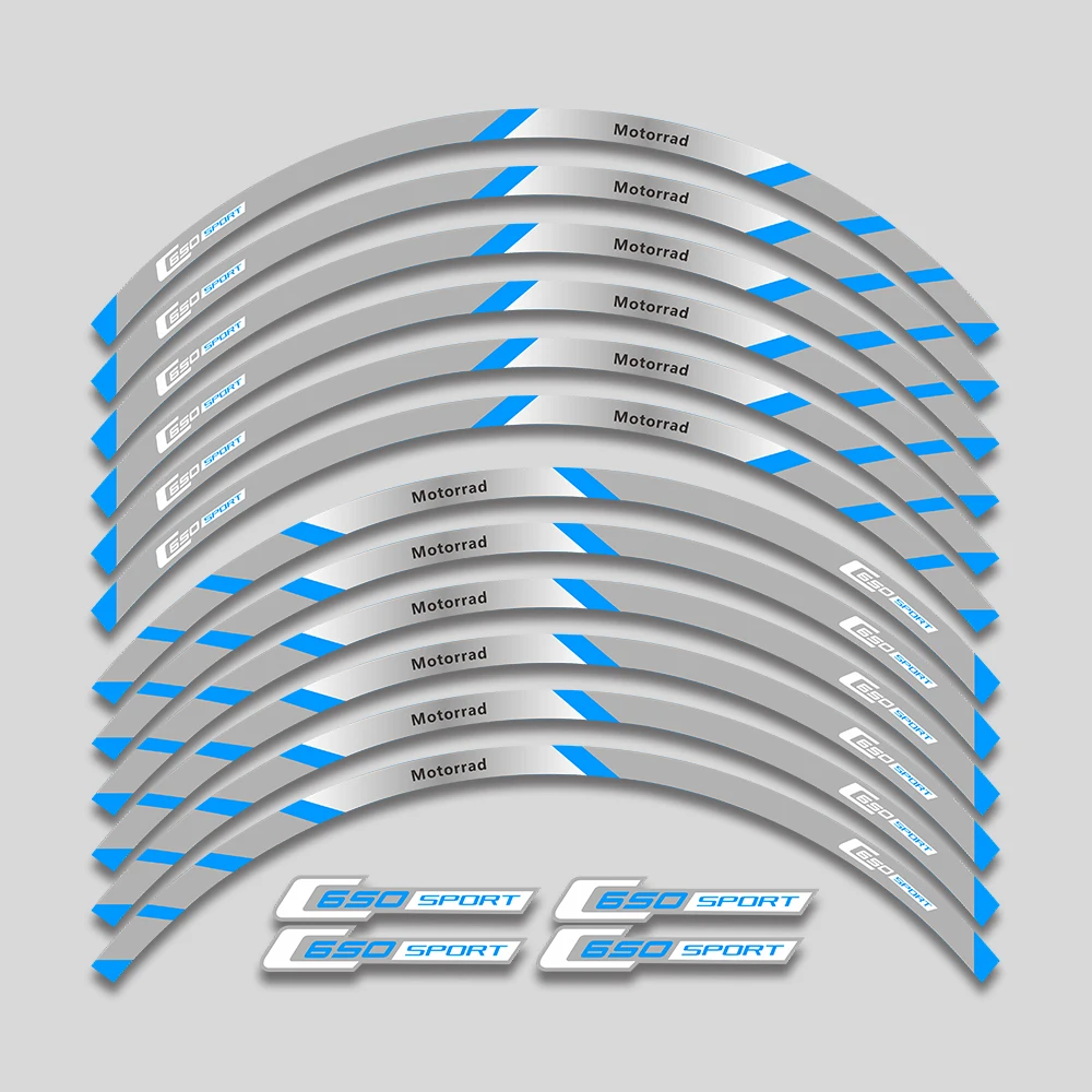 Pegatina reflectante impermeable para rueda de motocicleta, pegatina decorativa para BMW C650 C 650 Sport