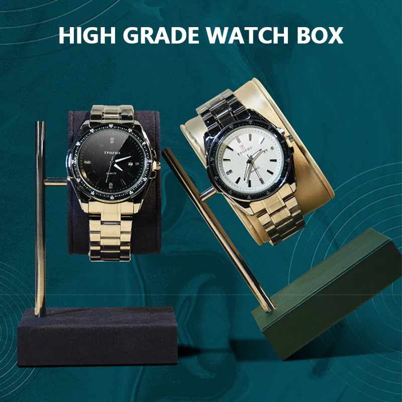 Watch Storage Commercial Display Shooting Props Show Rotating Metal Bracket Office Desk Watches Bracket Stand Customizable Logo