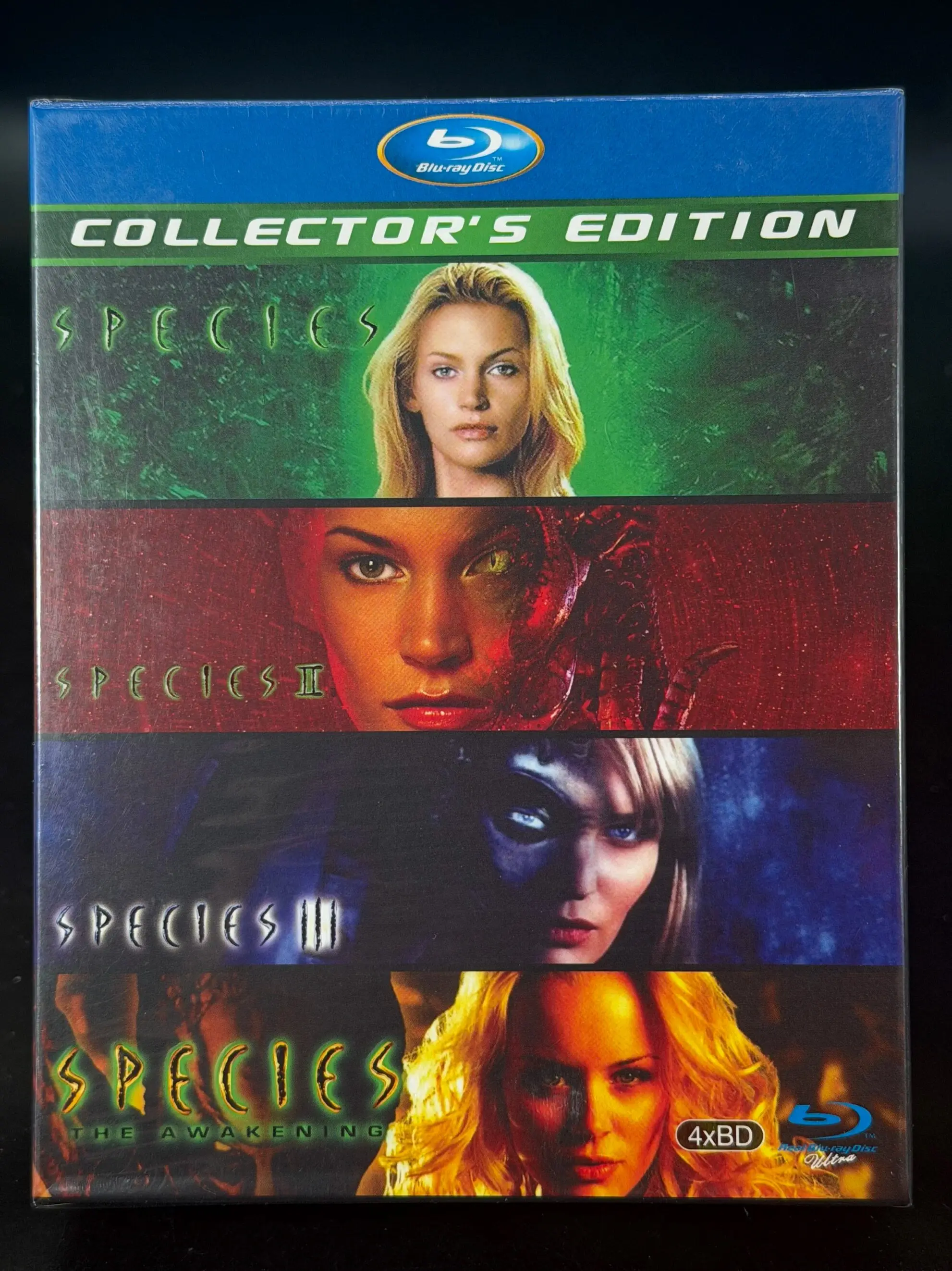 Nuevo set de cuatro discos de colección de películas Alien en Blu-ray de alta definición, volúmenes 1–4, audio en inglés con subtítulos en chino