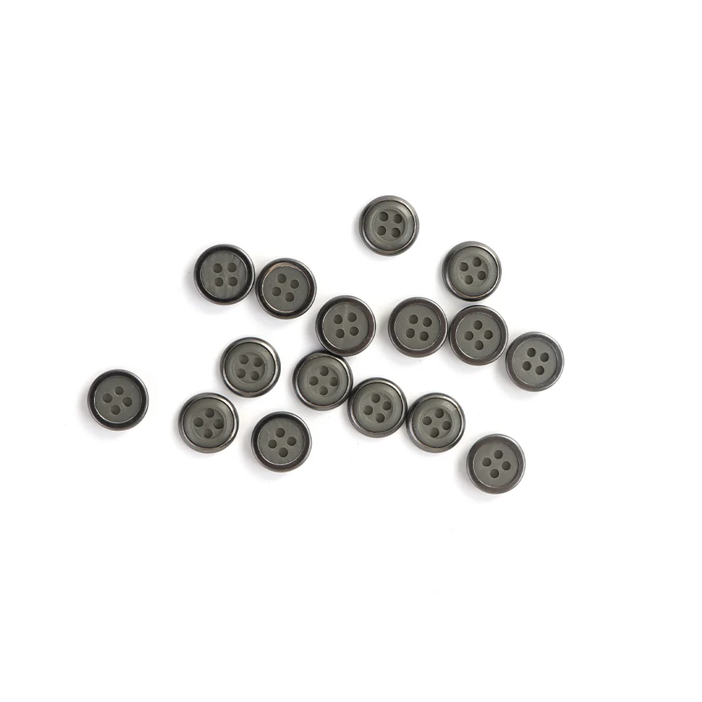 12 шт. разноцветные пуговицы из смолы с 4 отверстиями в стиле милитари, швейные пуговицы для брюк, курток, униформы, сумок-12 мм