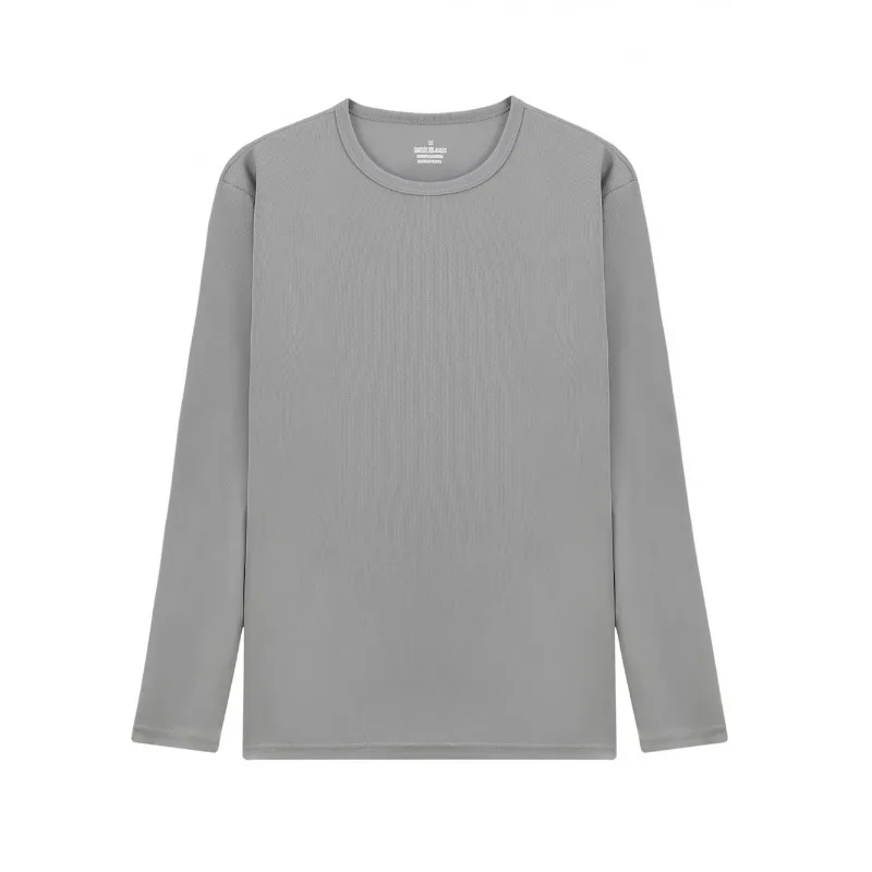 Light Moisture Wicking Men Quick Dry Long Sleeve T‑Shirt Soft Sports Tee For Gym Fitness Training Jogging