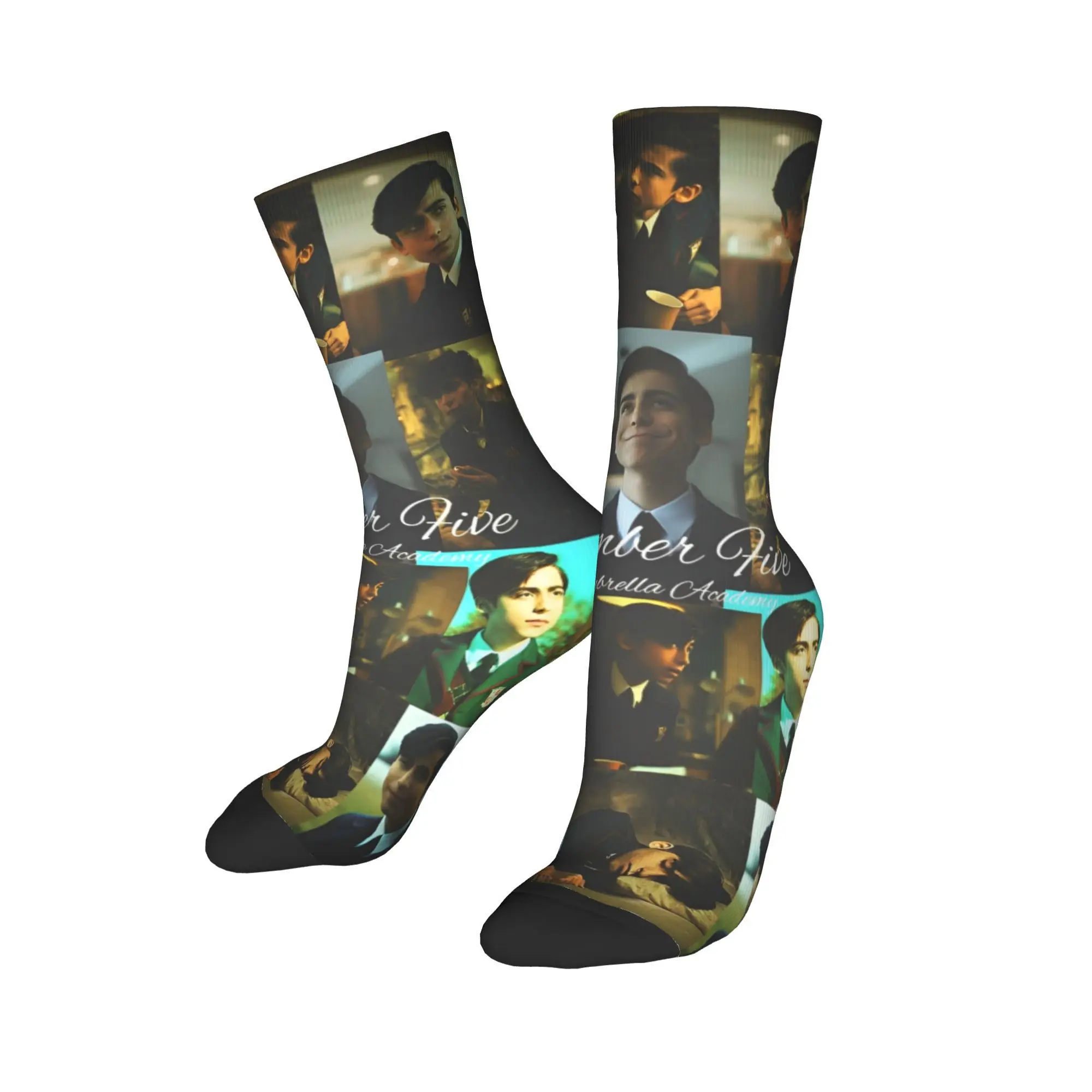 Cozy  Men Women Socks The umbrella academy Aidan Gallagher Accessories Super Soft  Sport Socks All Season