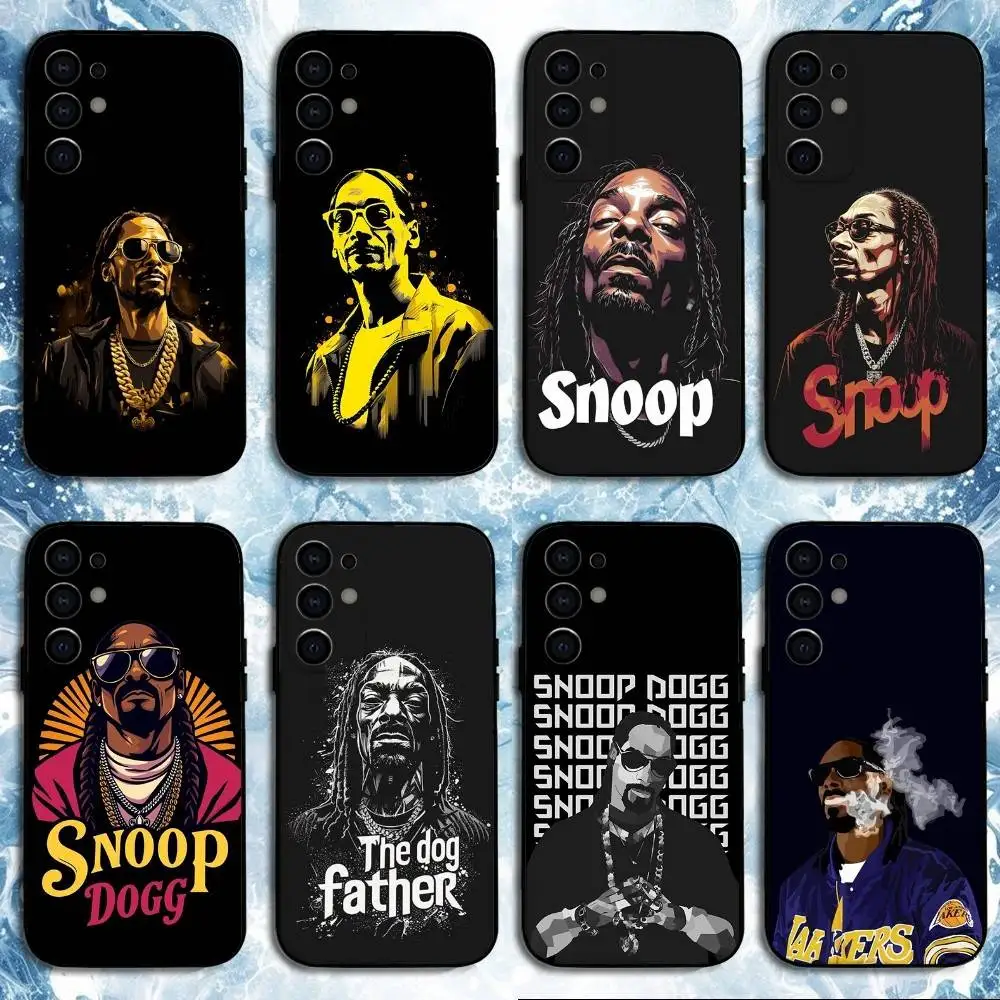 

Rapper S-Snoop D-Dogg Phone Case For Samsung S25,S24,S23,S22,S21,S20,Plus,Fe,Lite,Others Black Cover