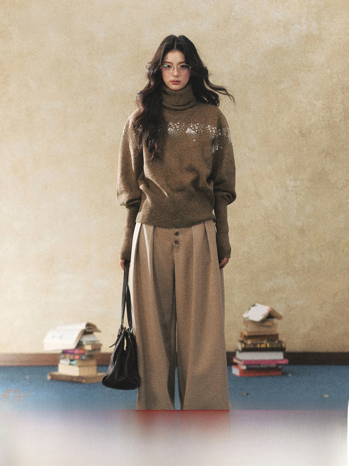 Khaki Loose Wide Leg Casual Pants Women's Straight Cut Drapey Comfortable Commute Trousers Versatile Casual Fashion 7Shiftin