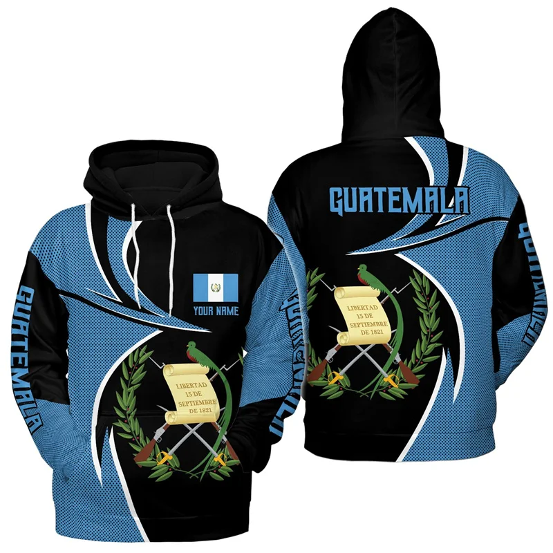 Guatemala Jersey Pride 3d Printed Hoodies For Men Street Fashion Sweatshirts Casual Long Sleeve Pullover Tops Women Kid Hoody