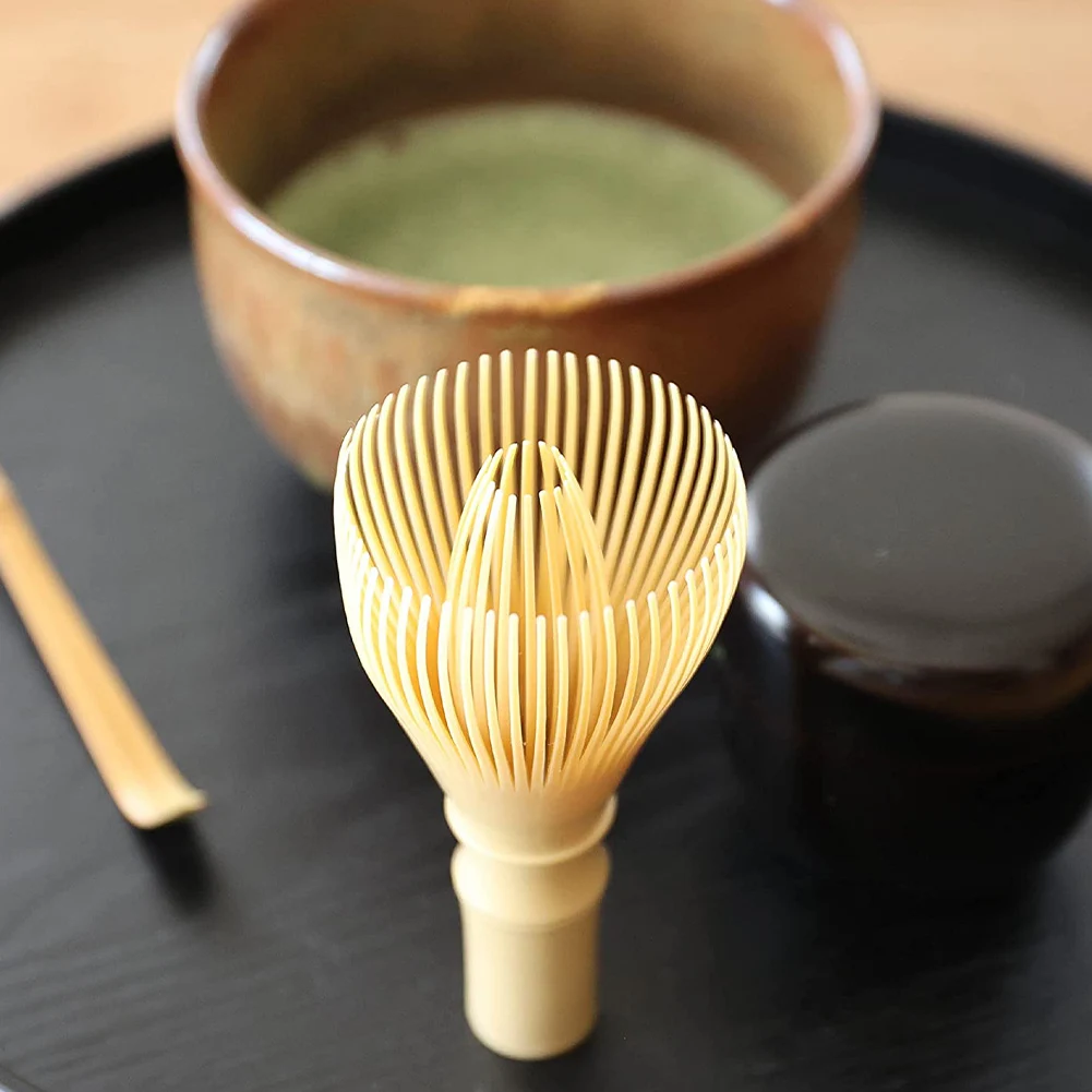 

1Pc New Resin Matcha Whisk Chasen Brush Tools For Matcha Green Tea Powder Reusable Powder Whisk With Whisk Holder Tea Ceremony