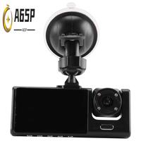 A65P-3 Camera Lens Car DVR 3-Channel Dash Cam Front And Rear Inside Dashcam HD 1080P  Video Recorder Night Vision