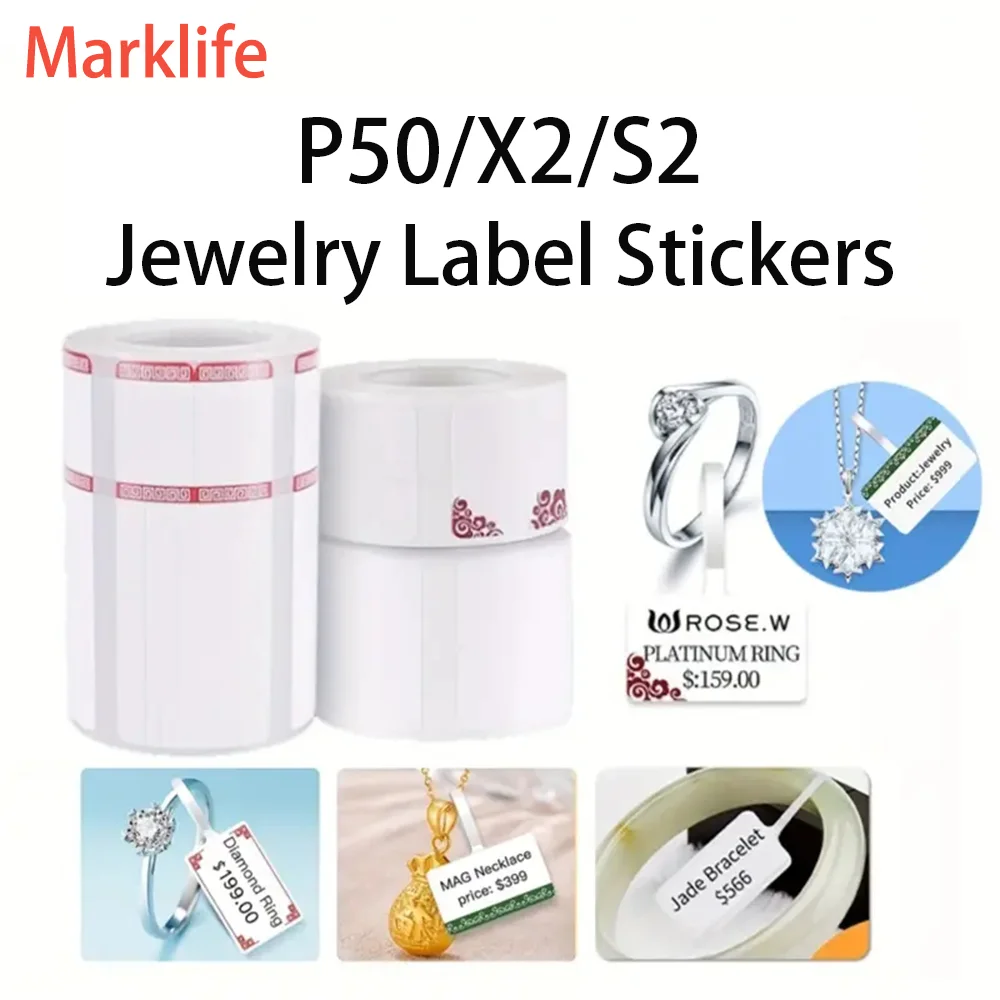 

Самоклеящаяся ювелирная цена, этикетка, бумажный термопринтер M110 P50 X2 S2, устройство для изготовления этикеток, ценник для офиса, кухни, школы