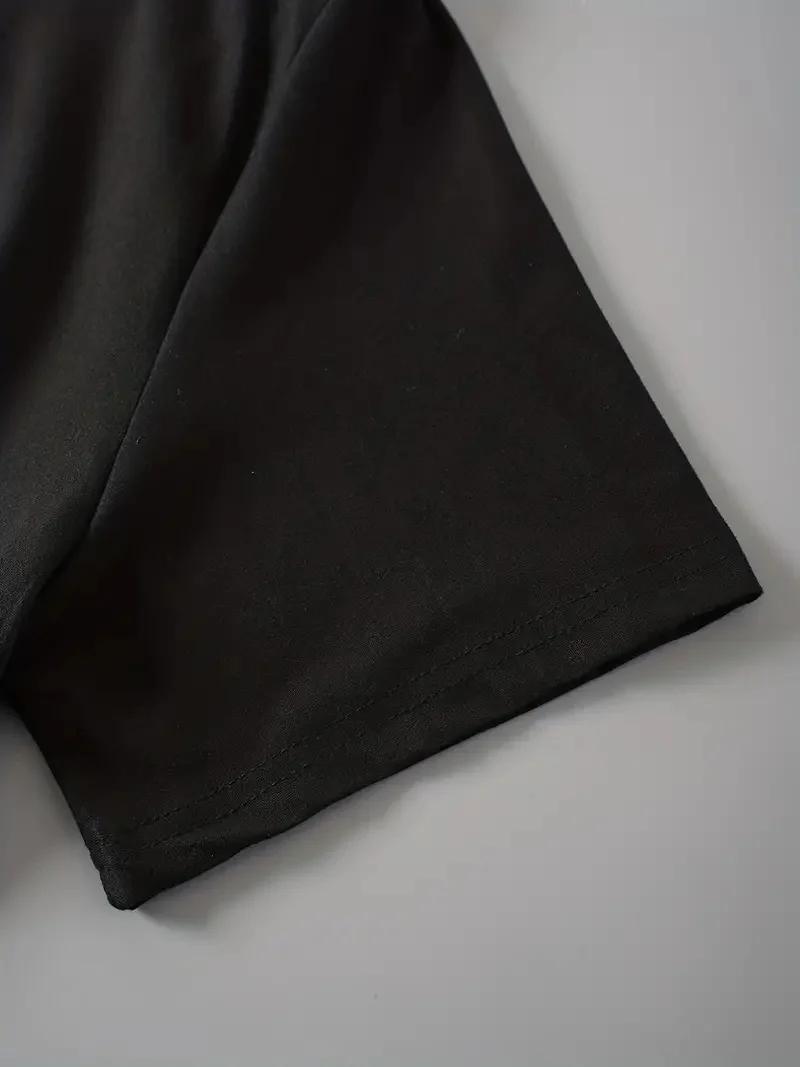 T-shirt girocollo con stampa simpatico gatto, t-shirt casual a maniche corte per la primavera e l'estate, abbigliamento da donna