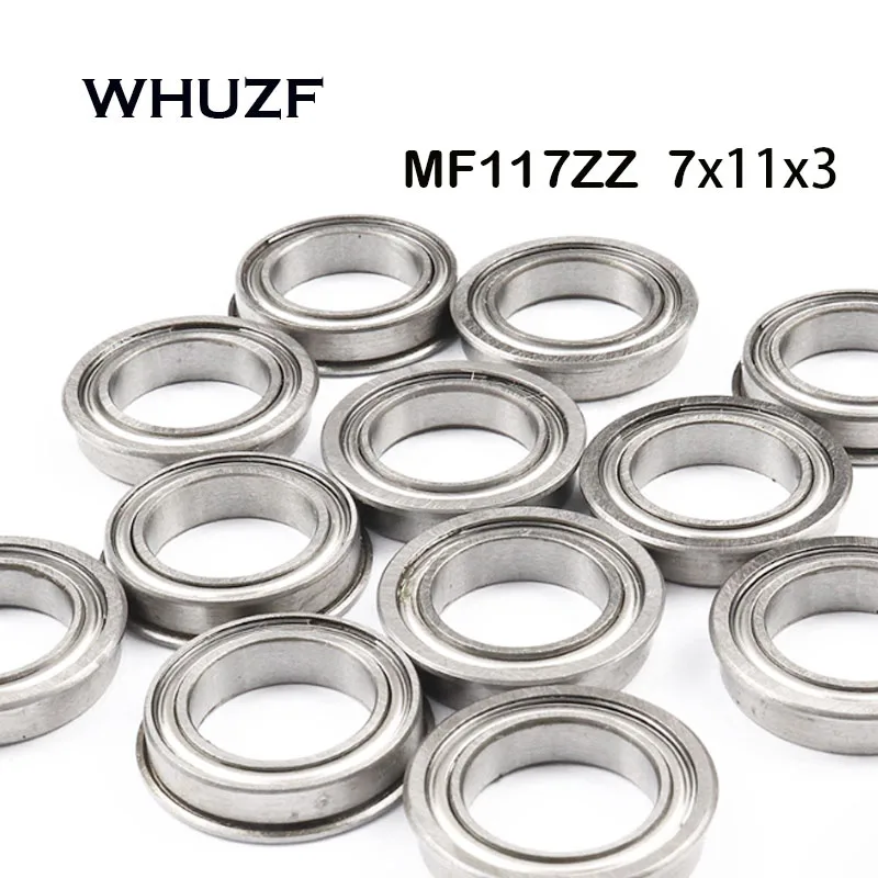 

(10/20/50PCS/Lot) MF117ZZ Flange Bearing 7x11x3 mm Deep Groove Ball Bearing MF117 ZZ LF-1170ZZ F677ZZ Miniature Flanged Bearing