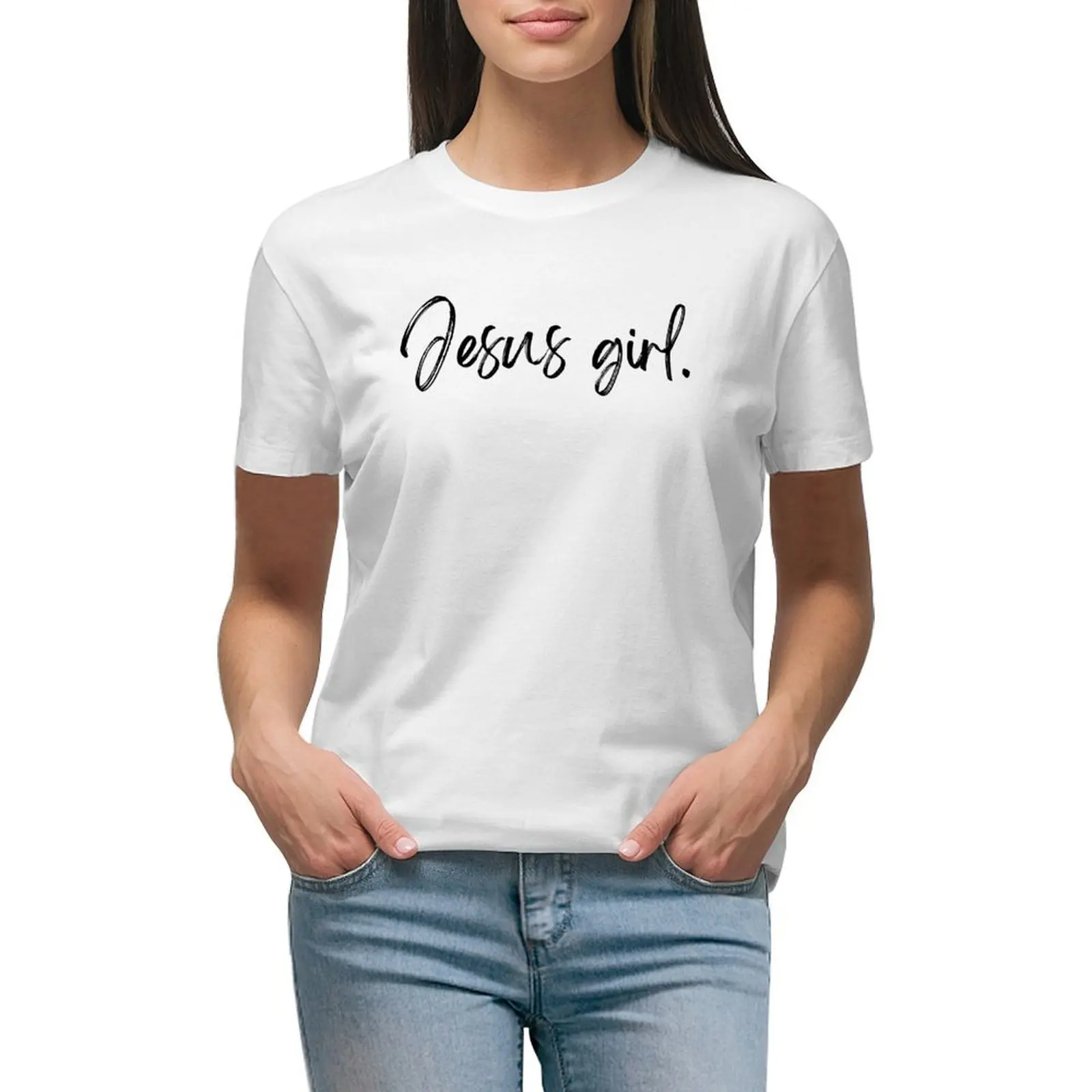 

Jesus Girl T-shirt cute clothes tees Woman fashion