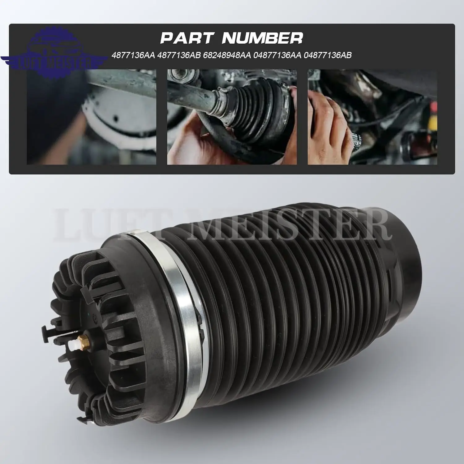 2 قطعة زنبرك تعليق هوائي خلفي لدودج رام 1500 2013-2018 منفاخ الهواء 68248948 أأ 04877136 أأ 04877136 AB #3