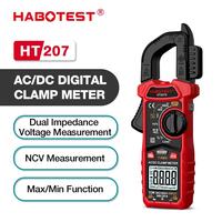 HABOTEST HT207A/HT207B/HT207D AC DC Digital Clamp Meter Multimeter Pinza Amperimetrica True RMSTrue RMS NCV Voltage Inrush