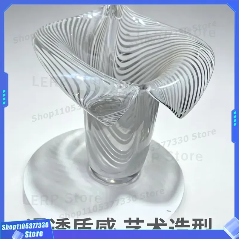 Modern Geometric Glazed Vase High End Light Luxury Home Decor Creative Desktop Ornament For Living Room Soft Decoration