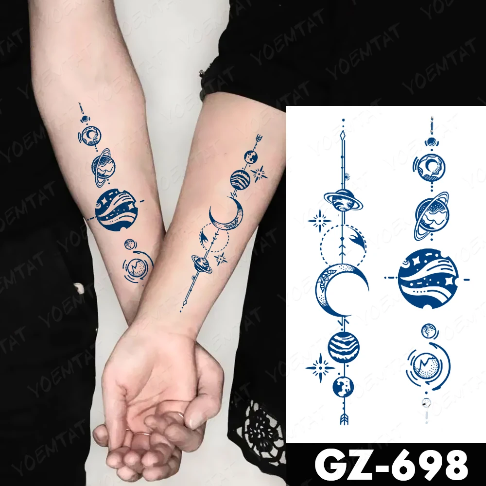 Semi-Permanent Herbal Waterproof Temporary Tattoo Sticker Butterfly Bow Tie Lasting Ink Tatto Sexy Body Art Fake Tattoos Women