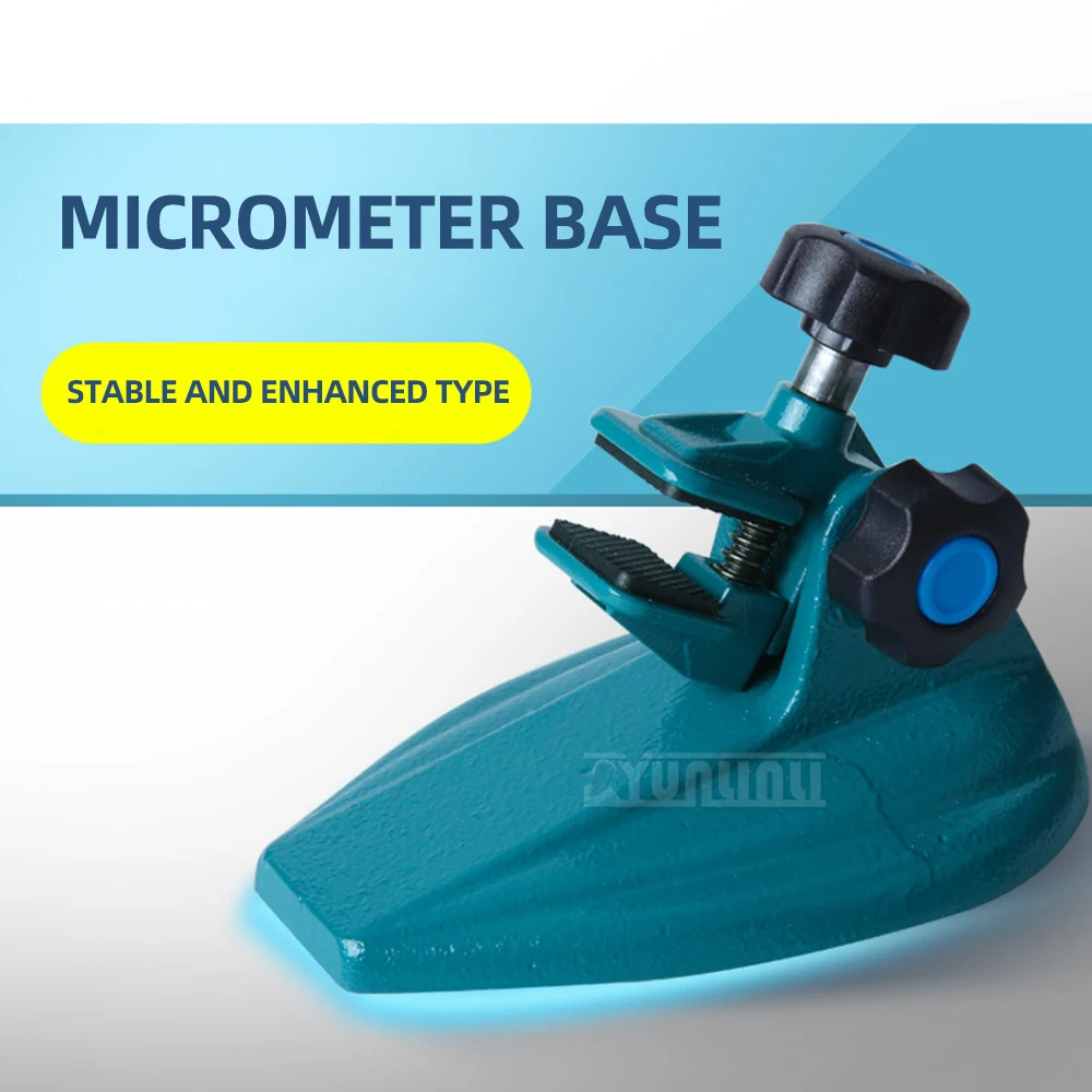 Iron Bases 90 Degree Flip Micrometer Stand Reinforced Digital Micrometer Base Caliper Base Stand Bench Vise Fixed Clamp