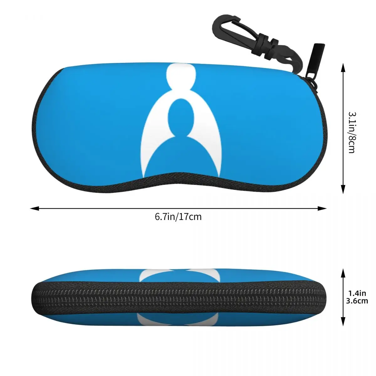 Custom Diplomats Sunglasses Soft Case Neoprene Zipper Shell Eyeglass Case Protective Box For Glasses