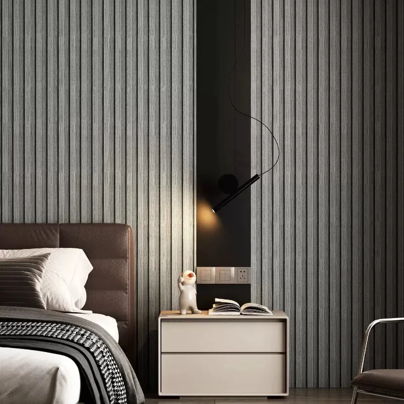 Tapeta imitująca drewno z płaskim wzorem, samoprzylepna, gruba pianka, naklejki ścienne do dekoracji sypialni, kawiarni.