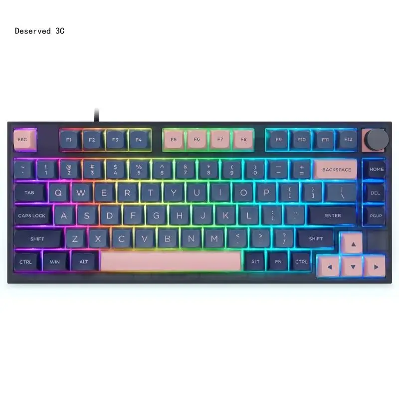 

RGB Hot-Swappable Keyboard Support Dual Systems Gateron-Optical