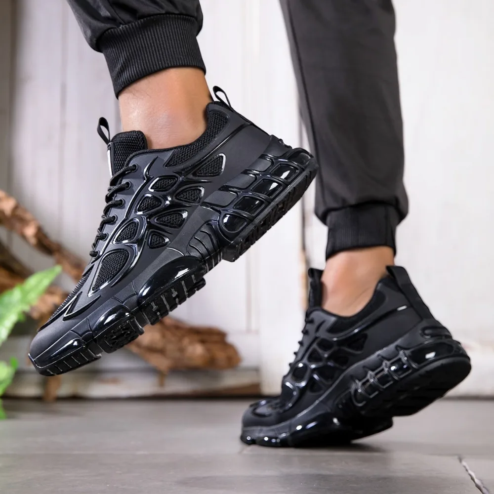 

2026 Men's Oversized Sporty Casual Shoes with Fried Dough Twist Soles and Mesh Upper for Running