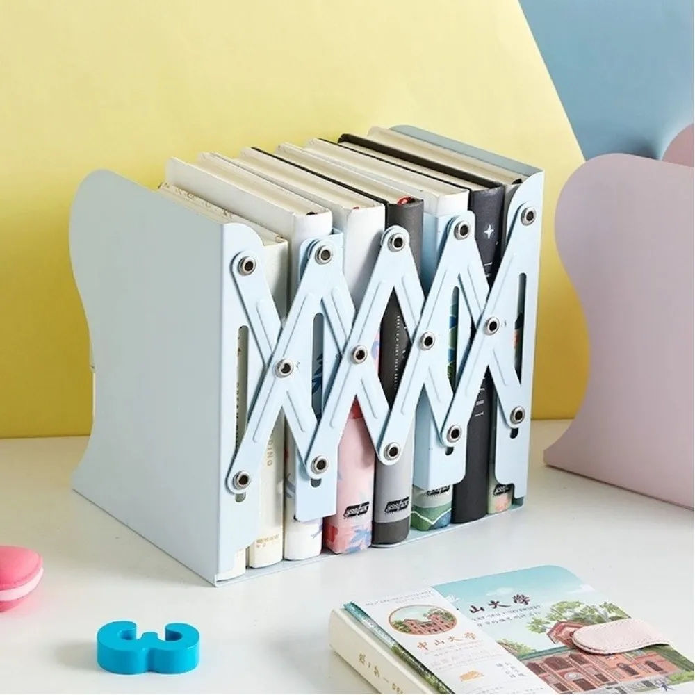 

Выдвижная книжная подставка большой емкости, металлическая складная настольная книжная полка, регулируемая школьная канцелярская перегородка для книг, домашняя перегородка