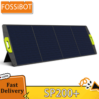 New FOSSiBOT SP200+ 200W Foldable Solar Panel, 23.4% High Cell Efficiency, ETFE Coating, Adjustable Kickstands for Home, RV