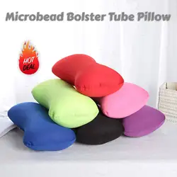 Microbead Neck Pillow Soft Cushion Comfortable Support Smooth Cool Touch Fabric for Adults Back Sleeping Sofa Bed Travel Home