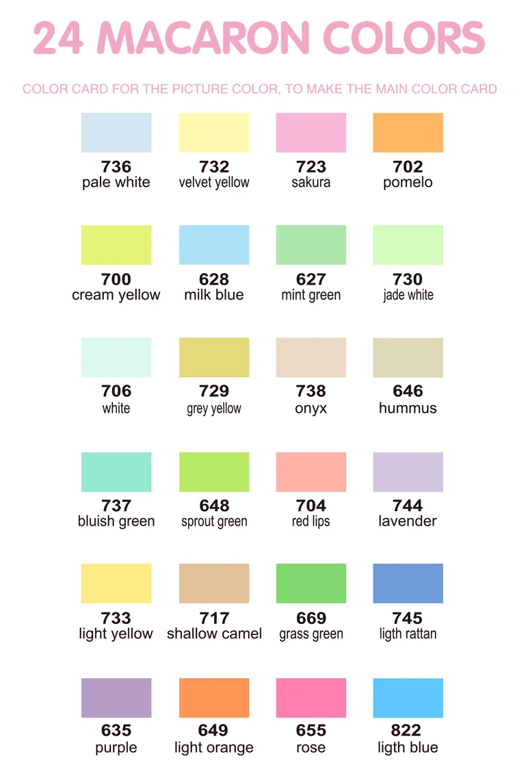 GuangNa 12-72 Farben Acryl-Marker-Stiftset mit weichen Pinseln, Hautton, Macaron-Farben, DIY handgezeichnet, Mal-Kunstmarker-Stifte, GN.8201F/M – Detail 6