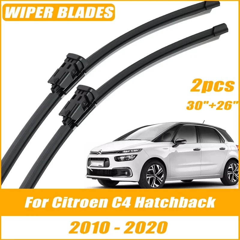 

2pcs Wiper Front Wiper Blades For Citroen C4 Hatchback 2010-2020 Windshield Windscreen Clean Window Car Rain Brushes 30"+26"