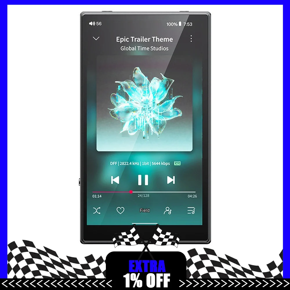 FiiO DT11 Player HiFi Digital Transport Portable Dual Coaxial Output USB Audio Output High-definition Lossless Snapdragon 680