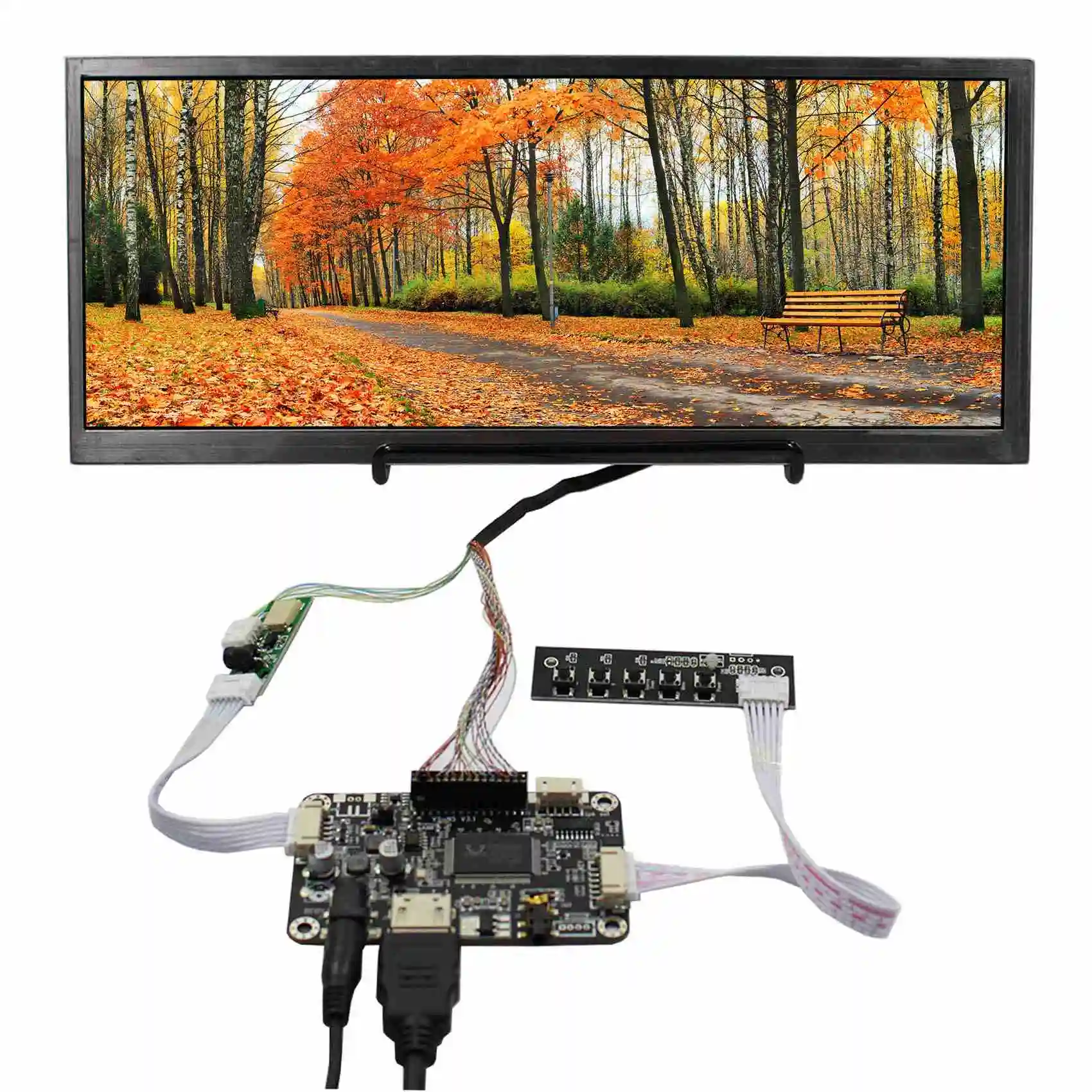 Tela LCD de 12,3 polegadas 1920X720 HSD123KPW1 com placa controladora